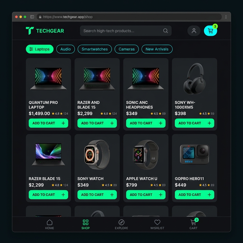 PWA E-commerce — LEAFSEVEN